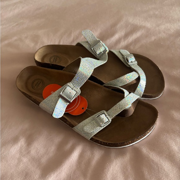 wonder nation Other - Wonder Nation Shimmering Silver Sandals
